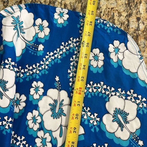 Rayon Floral Print Blue And White Wrap Maxi Skirt One Size - Picture 5 of 7